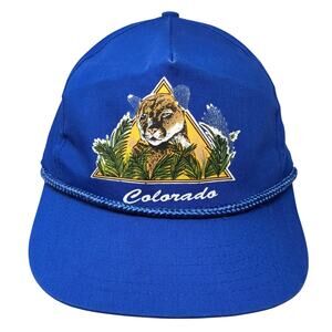 Colorado Snapback 5 Panel Cap Blue One Size Adjustable Rope Designer Award